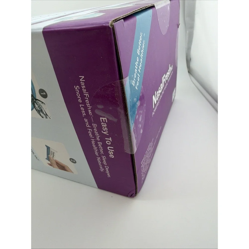 NASALFRESH MD Dual Powered Nasal Sinus Irrigation System Rinse Wash 30 Packet